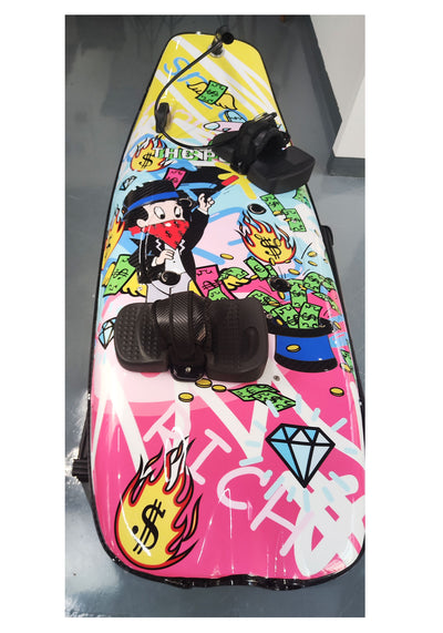 Blue Penguin™ 2024 Petrol Engine Jet Surfboard Graffiti